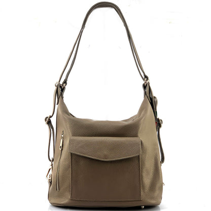 Lidia leather shoulder bag - Made In Italy