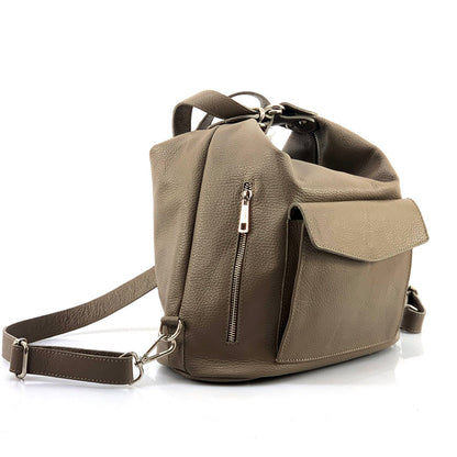 Lidia leather shoulder bag - Made In Italy