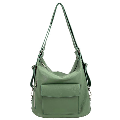 Lidia leather shoulder bag - Made In Italy