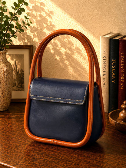 Althea Mini Top Handle Genuine Leather Bag - Made In Italy