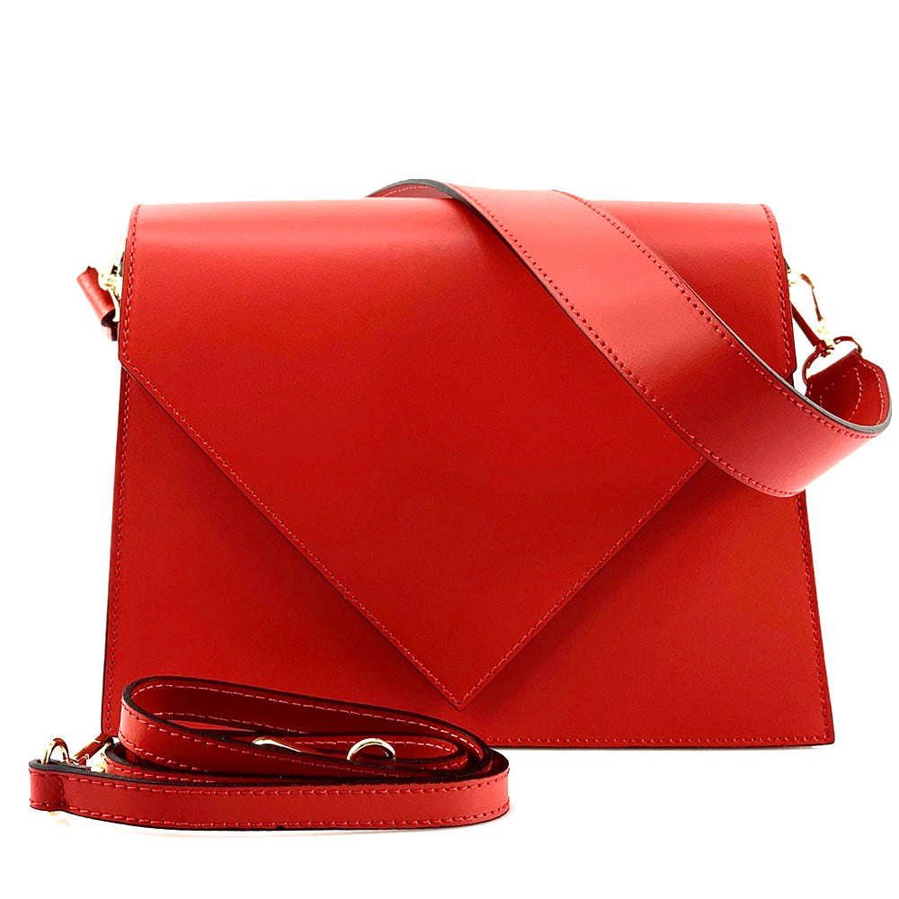 Yuri Leather Shoulder Bag - Made In Italy