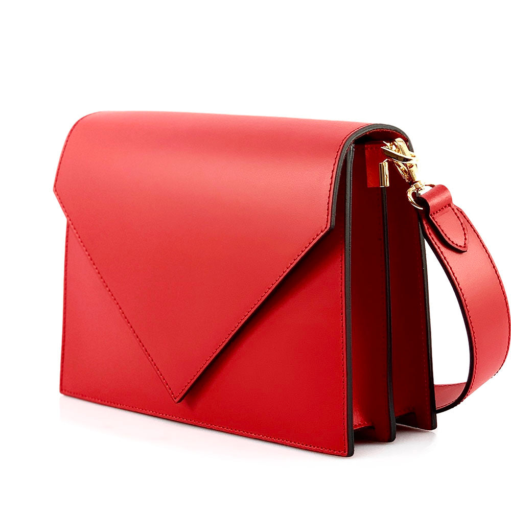 Yuri Leather Shoulder Bag - Made In Italy