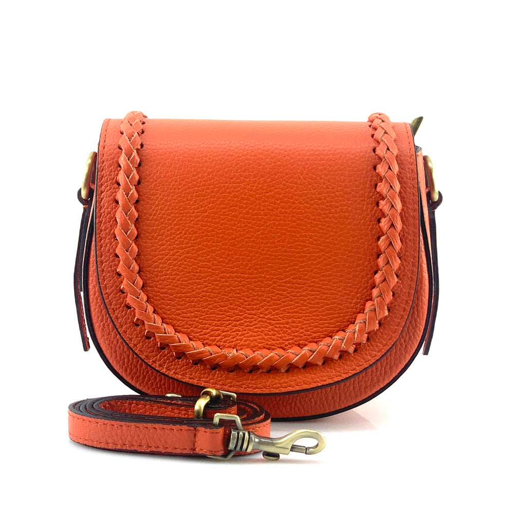 Cecilia leather cross-body bag - Made In Italy