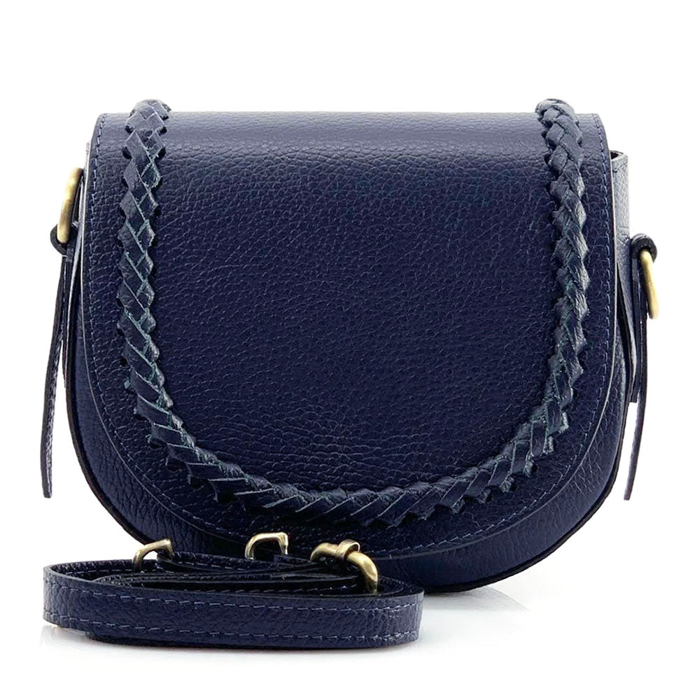 Cecilia leather cross-body bag - Made In Italy