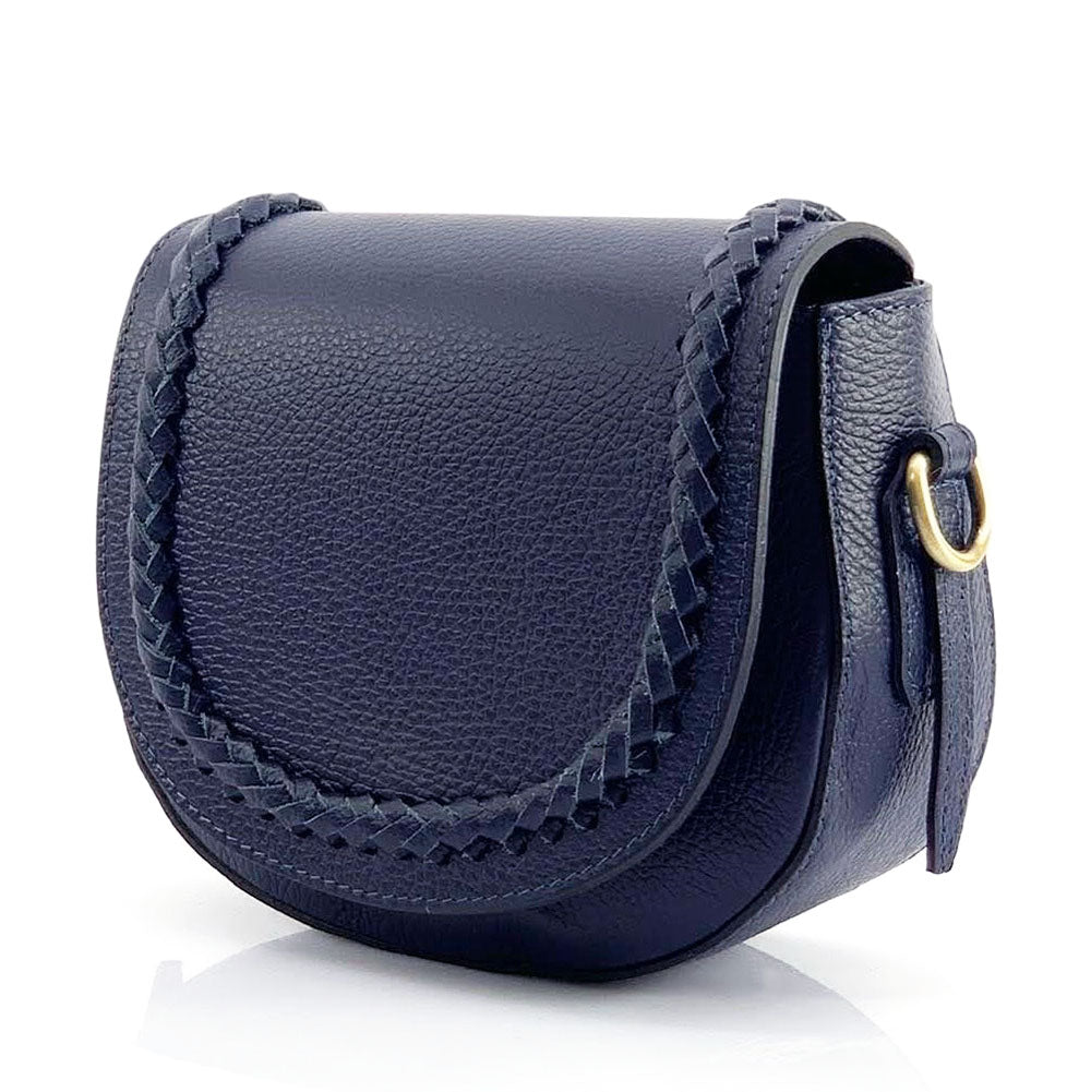 Cecilia leather cross-body bag - Made In Italy