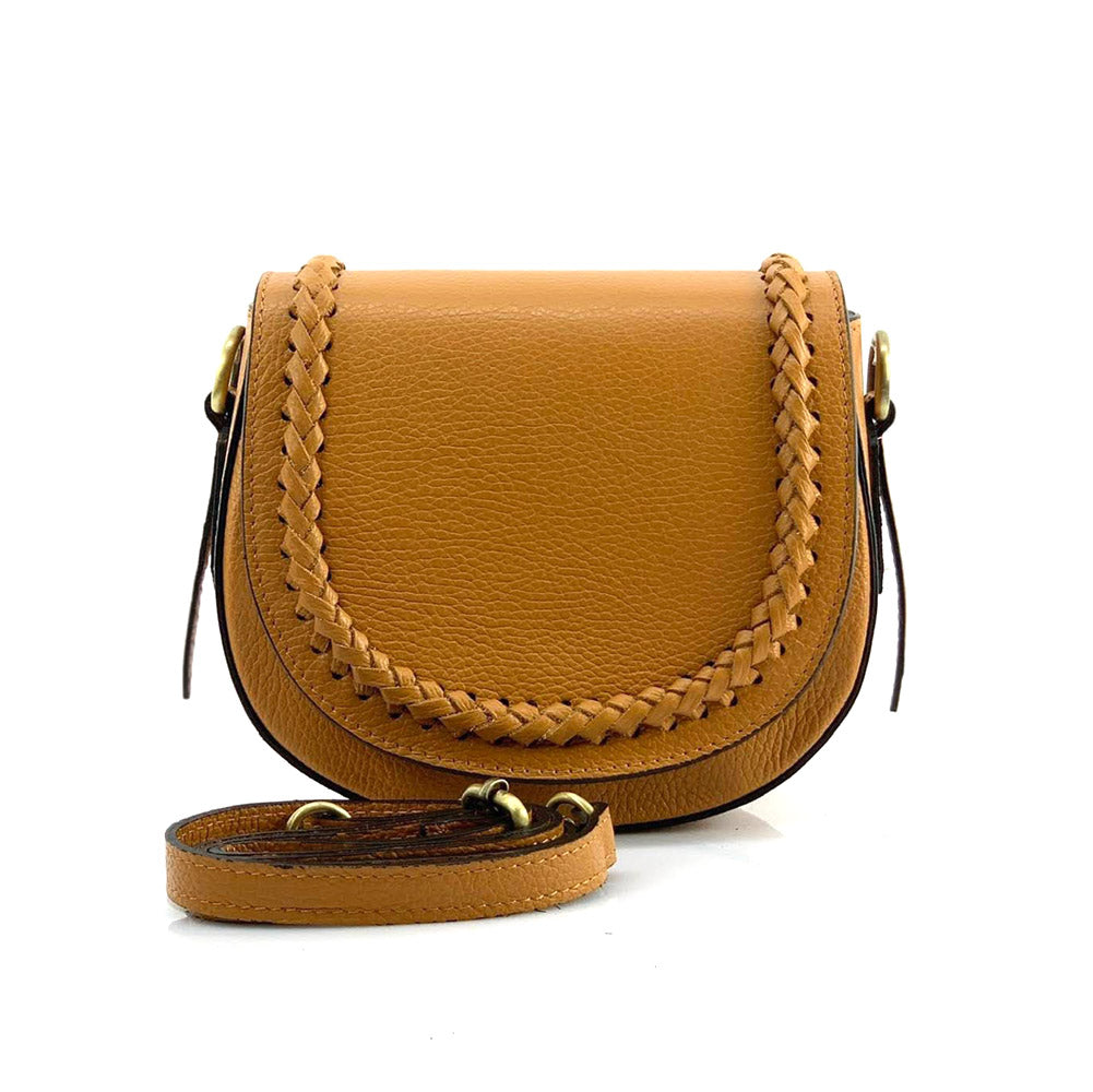 Cecilia leather cross-body bag - Made In Italy