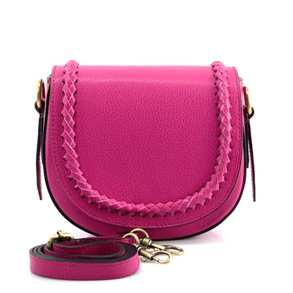 Cecilia leather cross-body bag - Made In Italy