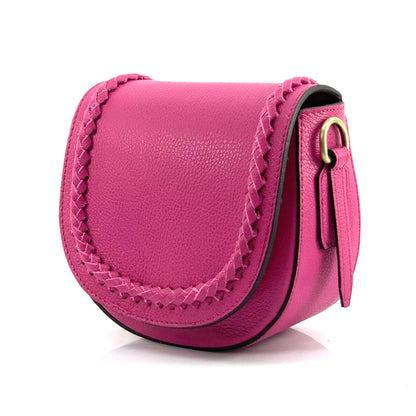 Cecilia leather cross-body bag - Made In Italy