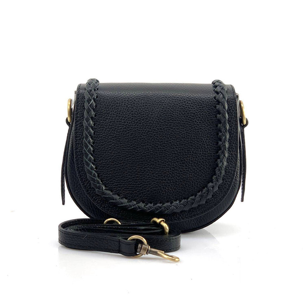 Cecilia leather cross-body bag - Made In Italy