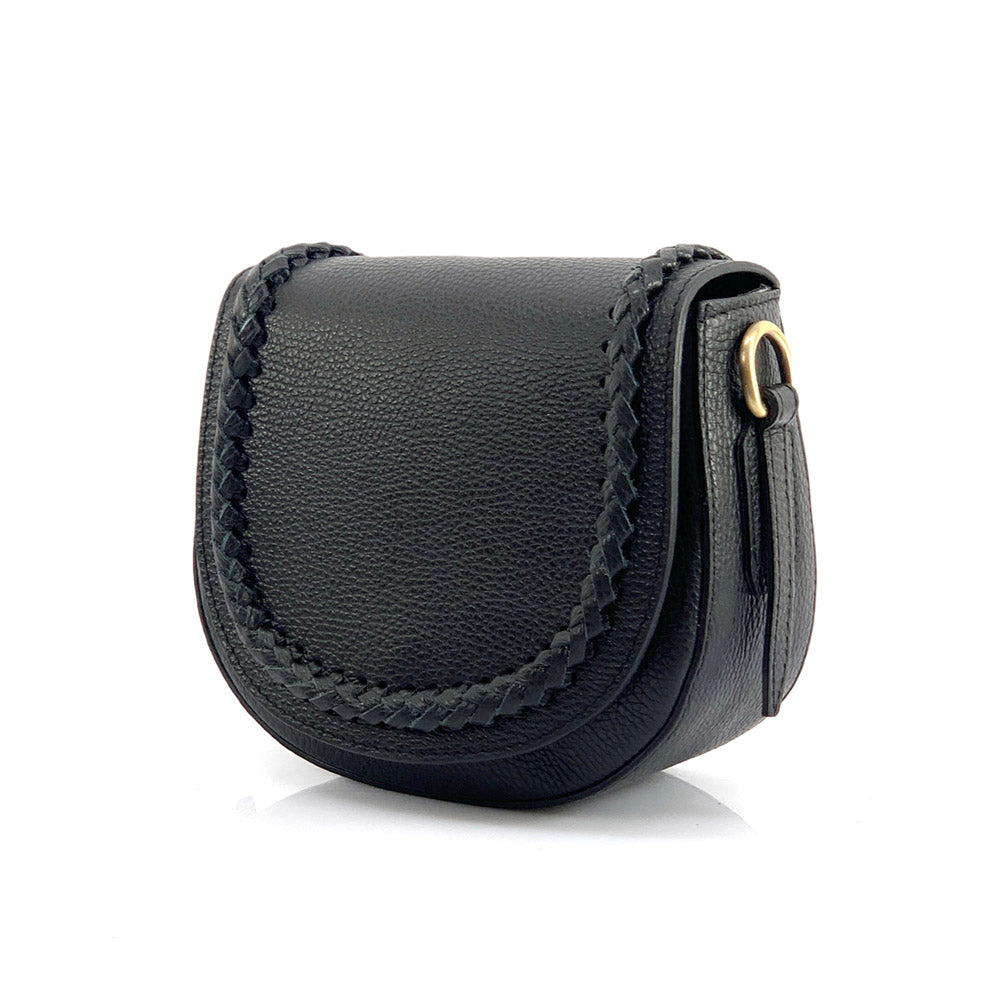 Cecilia leather cross-body bag - Made In Italy