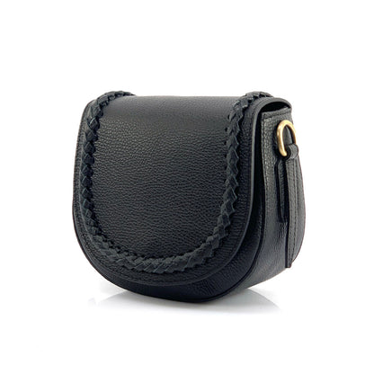 Cecilia leather cross-body bag - Made In Italy