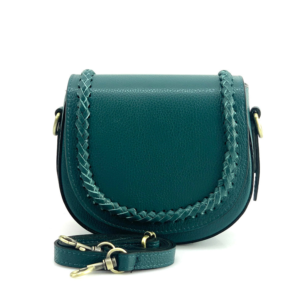 Cecilia leather cross-body bag - Made In Italy
