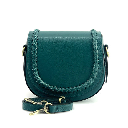 Cecilia leather cross-body bag - Made In Italy