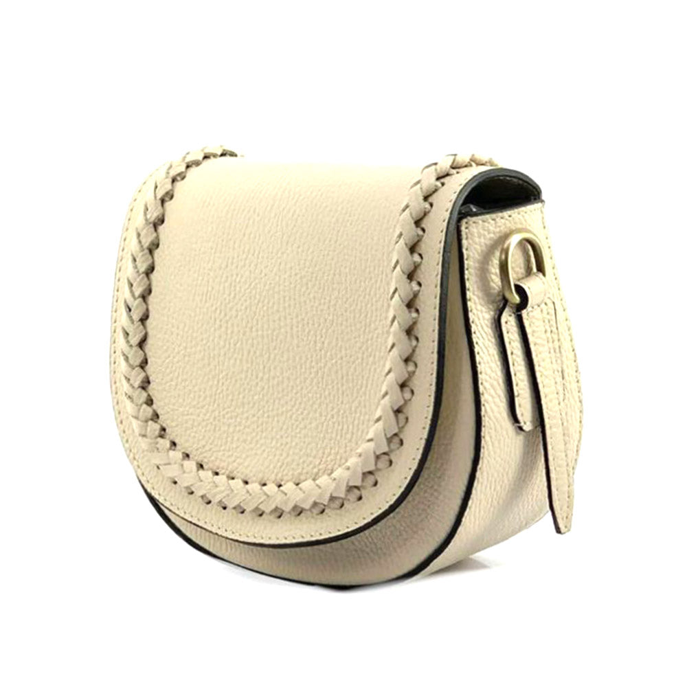 Cecilia leather cross-body bag - Made In Italy