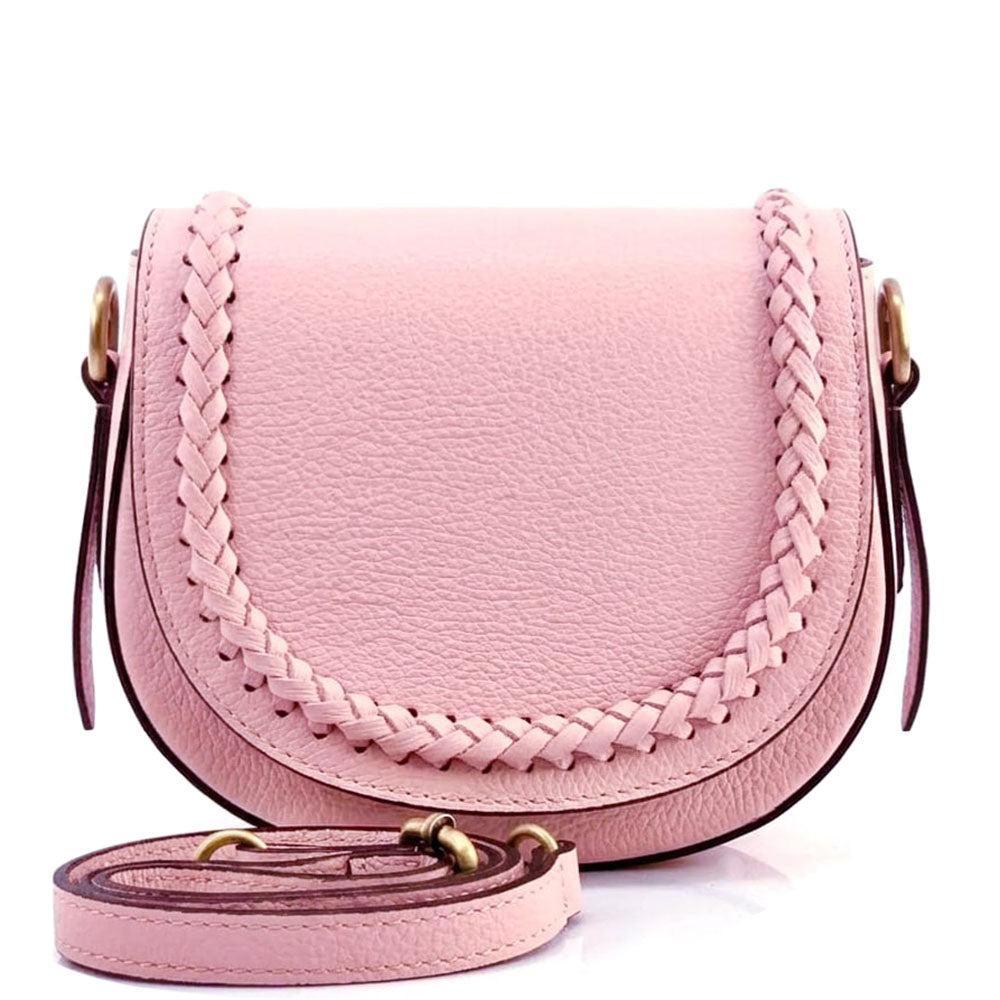 Cecilia leather cross-body bag - Made In Italy