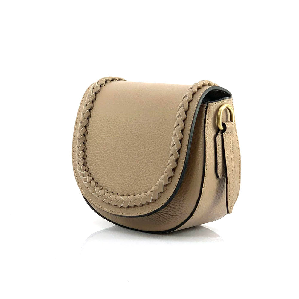 Cecilia leather cross-body bag - Made In Italy
