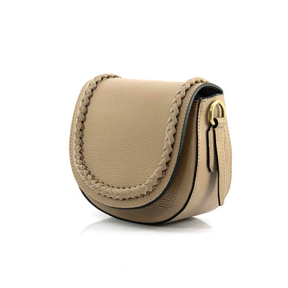 Cecilia leather cross-body bag - Made In Italy