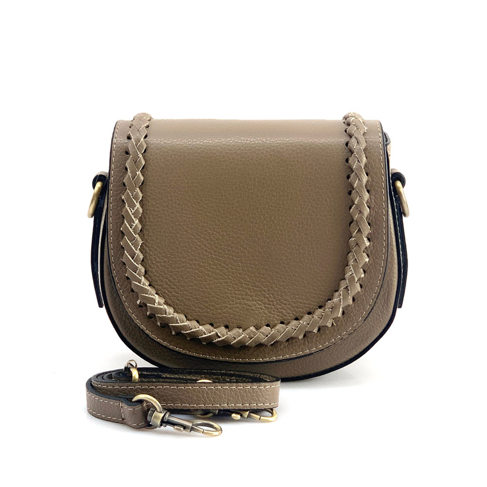 Cecilia leather cross-body bag - Made In Italy