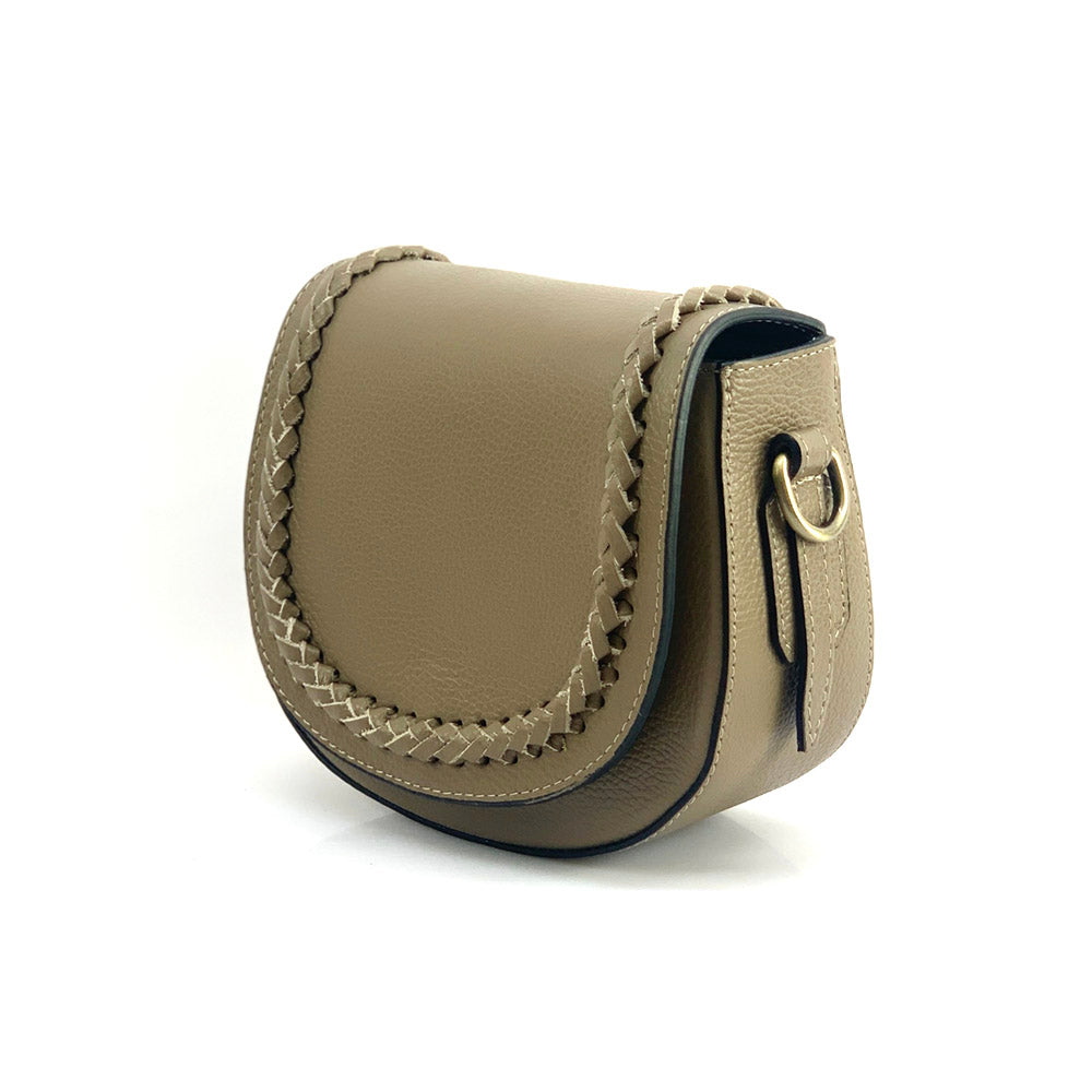 Cecilia leather cross-body bag - Made In Italy