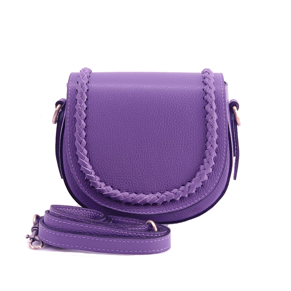 Cecilia leather cross-body bag - Made In Italy