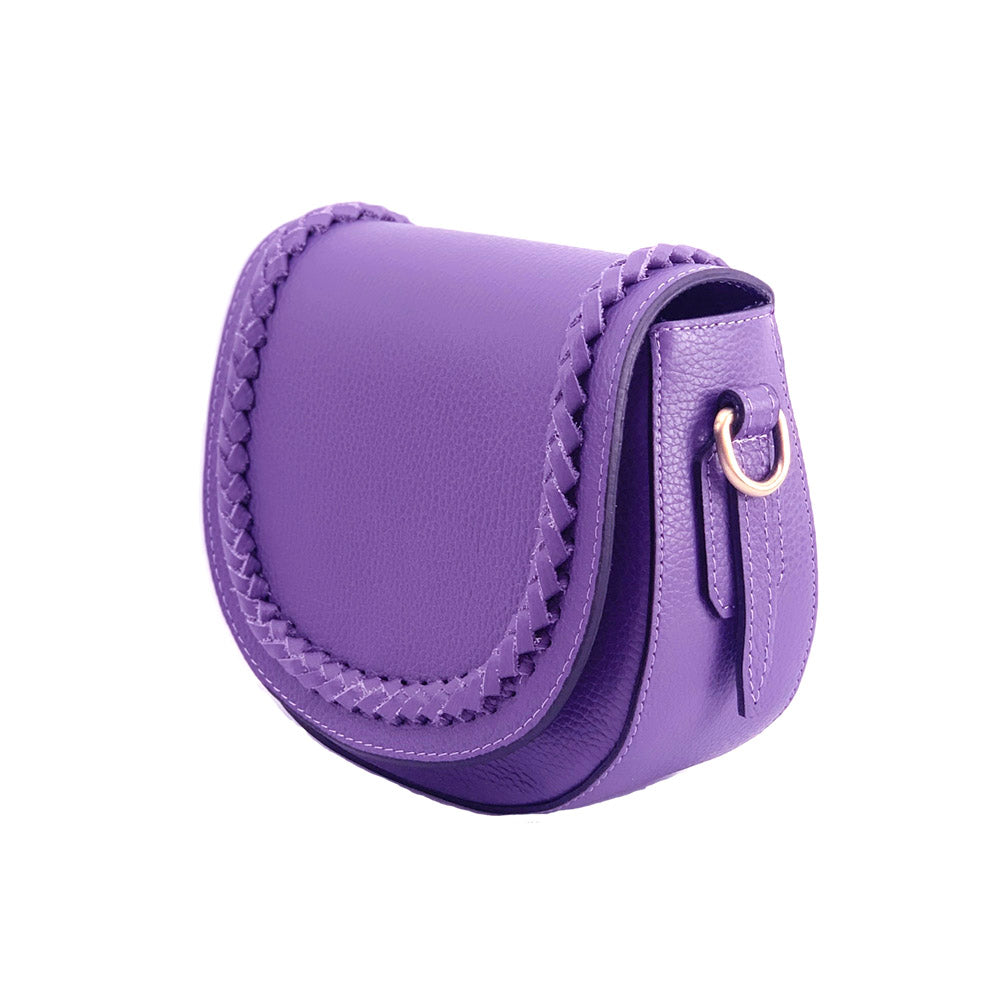 Cecilia leather cross-body bag - Made In Italy