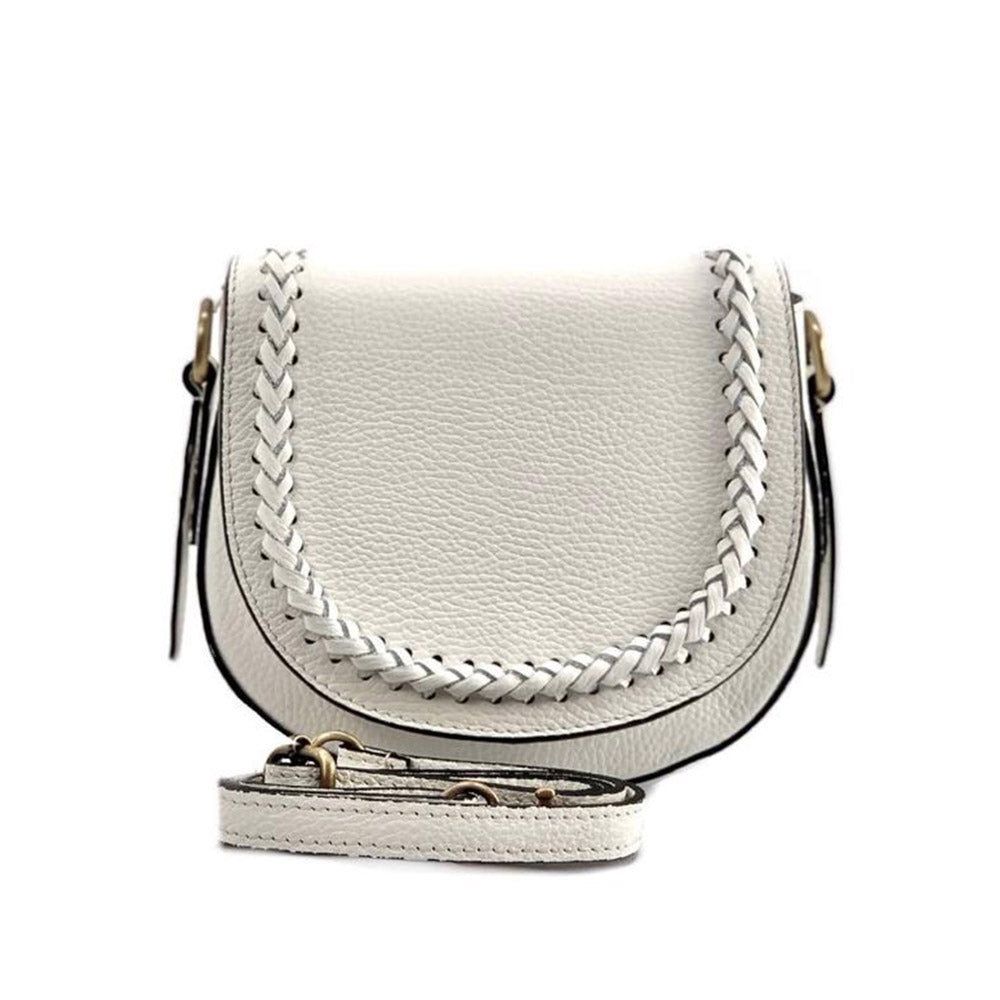 Cecilia leather cross-body bag - Made In Italy