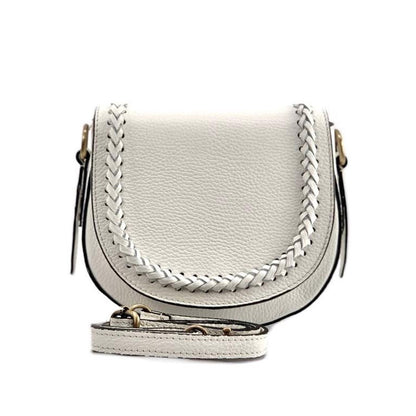 Cecilia leather cross-body bag - Made In Italy