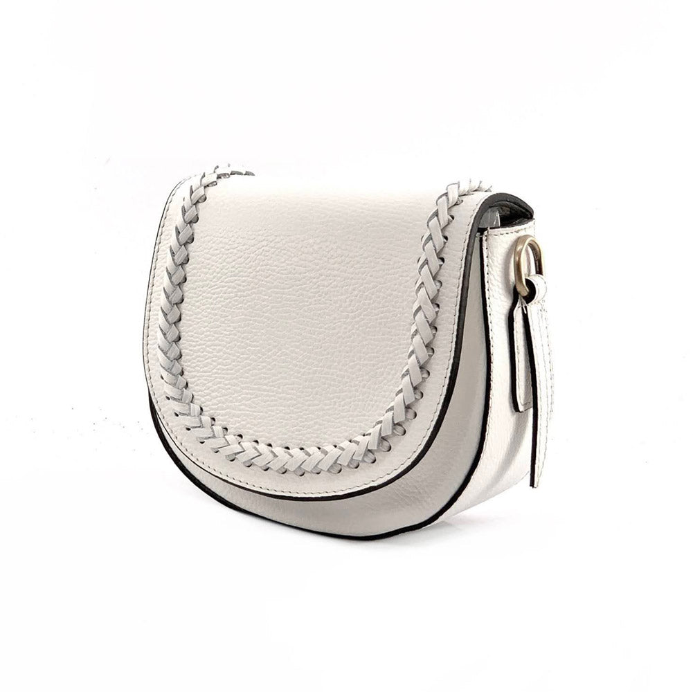 Cecilia leather cross-body bag - Made In Italy