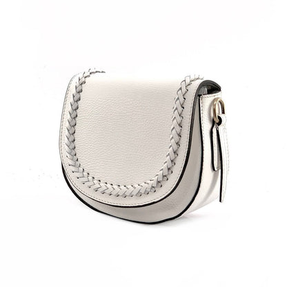 Cecilia leather cross-body bag - Made In Italy
