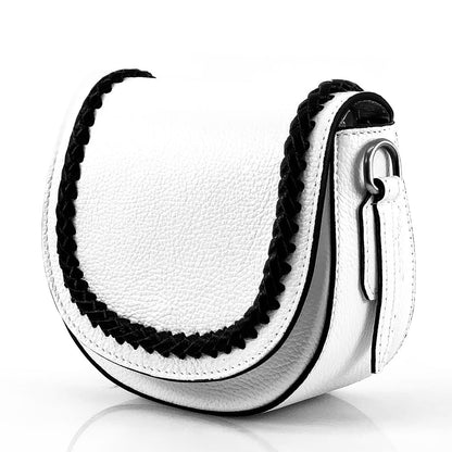 Cecilia leather cross-body bag - Made In Italy