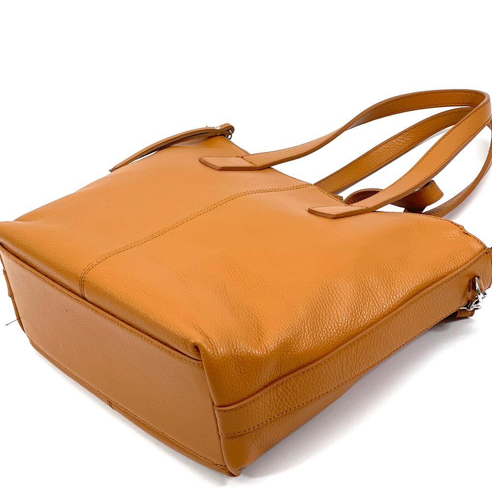 Zaira Italian Genuine Leather Tote Bag - Made In Italy