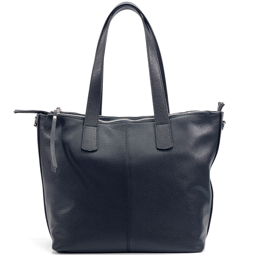 Zaira Italian Genuine Leather Tote Bag - Made In Italy