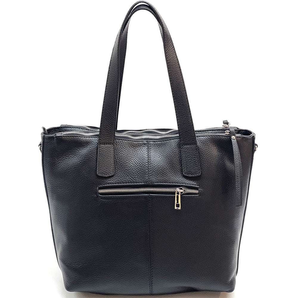 Zaira Italian Genuine Leather Tote Bag - Made In Italy