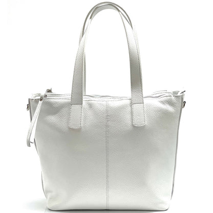 Zaira Italian Genuine Leather Tote Bag - Made In Italy