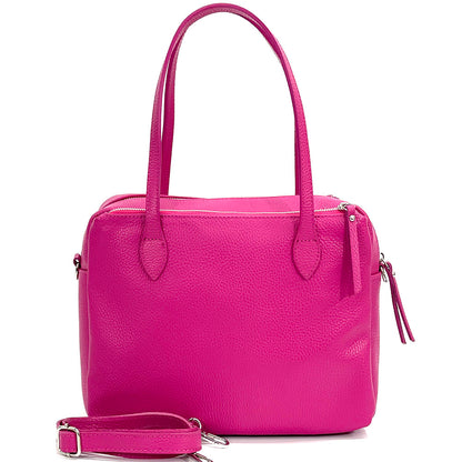 Annabella Leather Handbag - Made In Italy
