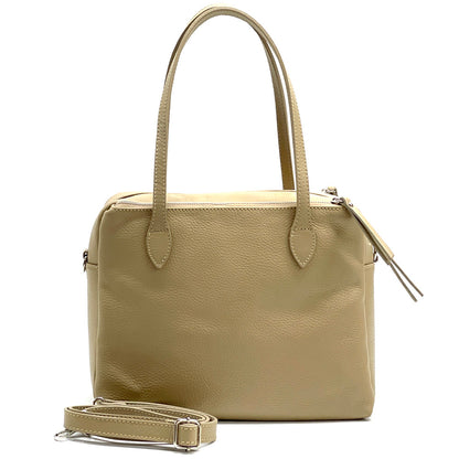 Annabella Leather Handbag - Made In Italy