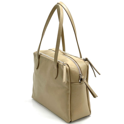 Annabella Leather Handbag - Made In Italy