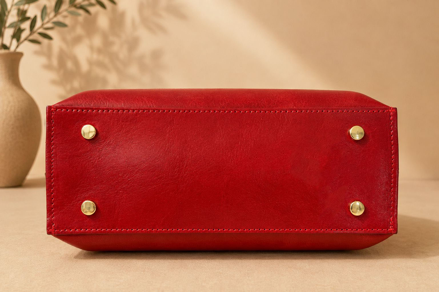 Adelasia Hand-Dyed Vegetable Leather Top Handle Bag - Made In Italy