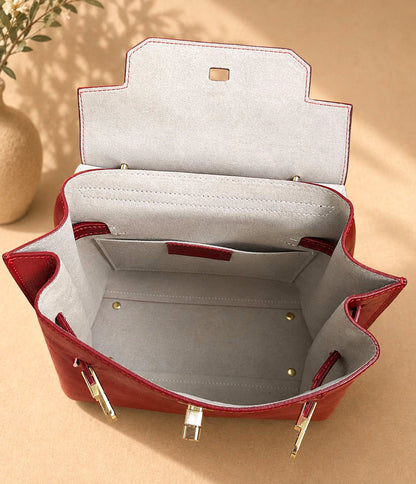 Adelasia Hand-Dyed Vegetable Leather Top Handle Bag - Made In Italy