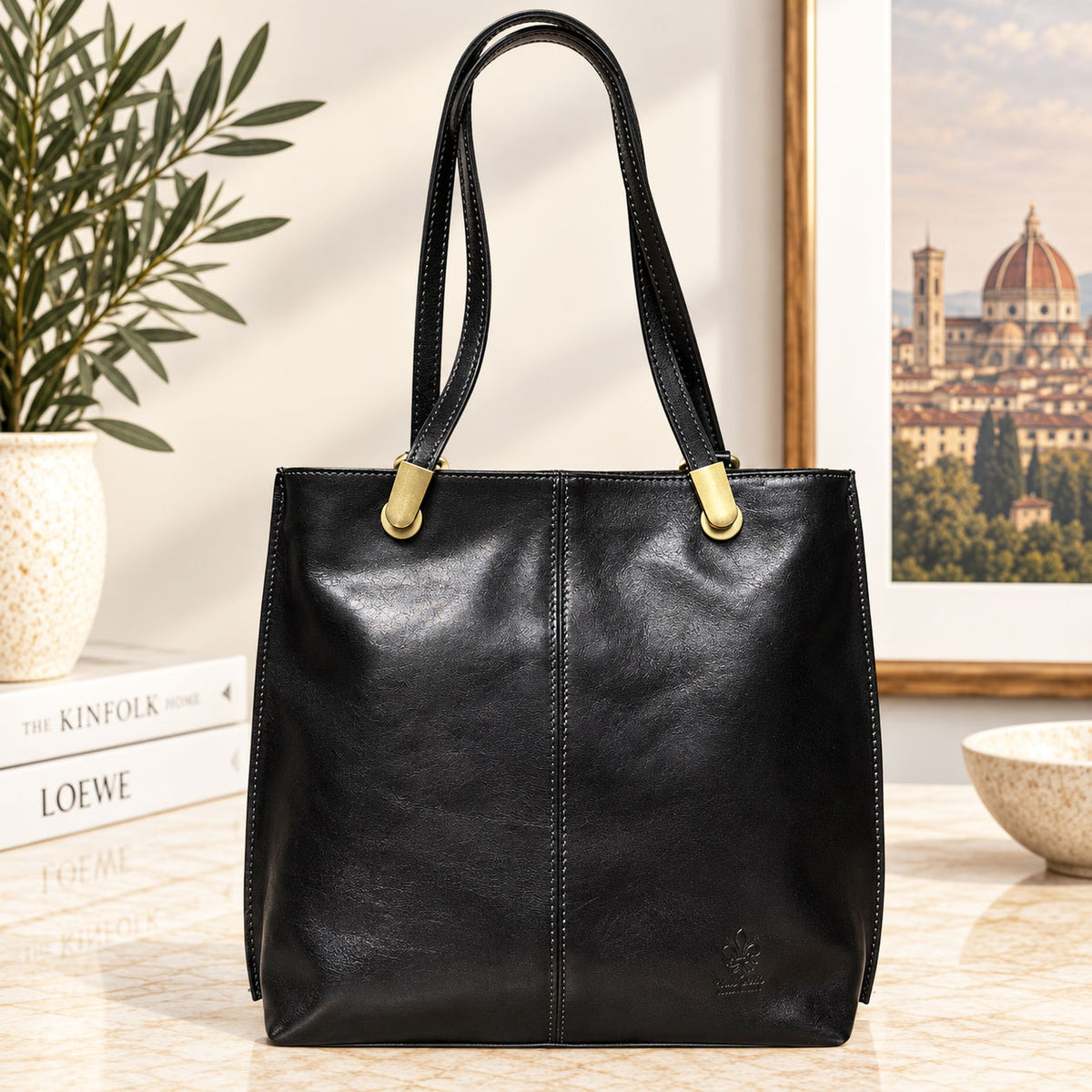 Clotilde Hand-Dyed Vegetable-Tanned Leather Convertible Backpack - Made In Italy