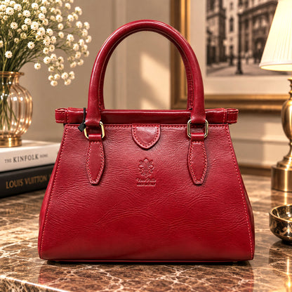 Ersilia Hand-Dyed Cow Leather Satchel - Made In Italy