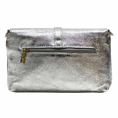 Giorgia leather clutch - 100% genuine Italian leather- made in Italy