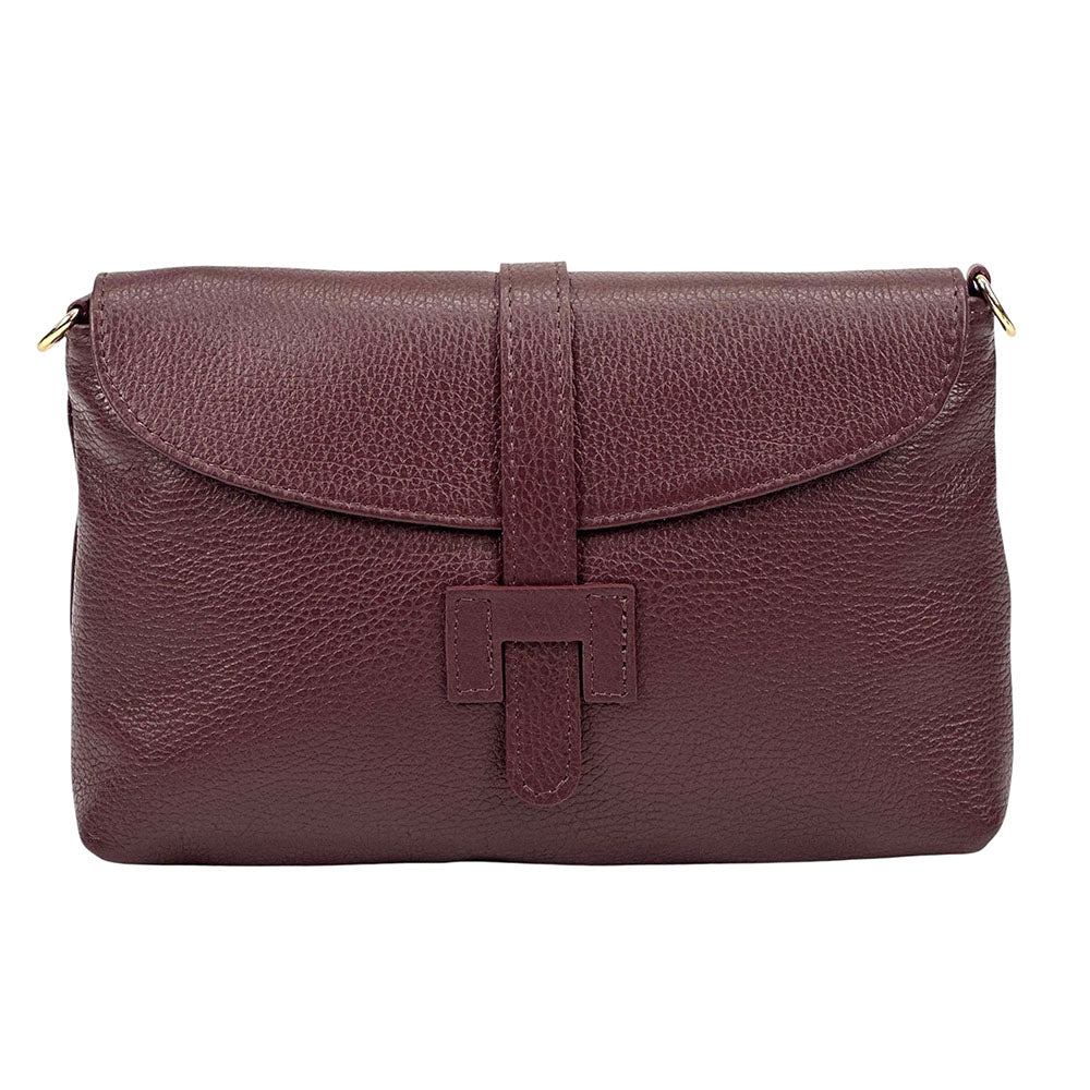 Giorgia leather clutch - 100% genuine Italian leather- made in Italy