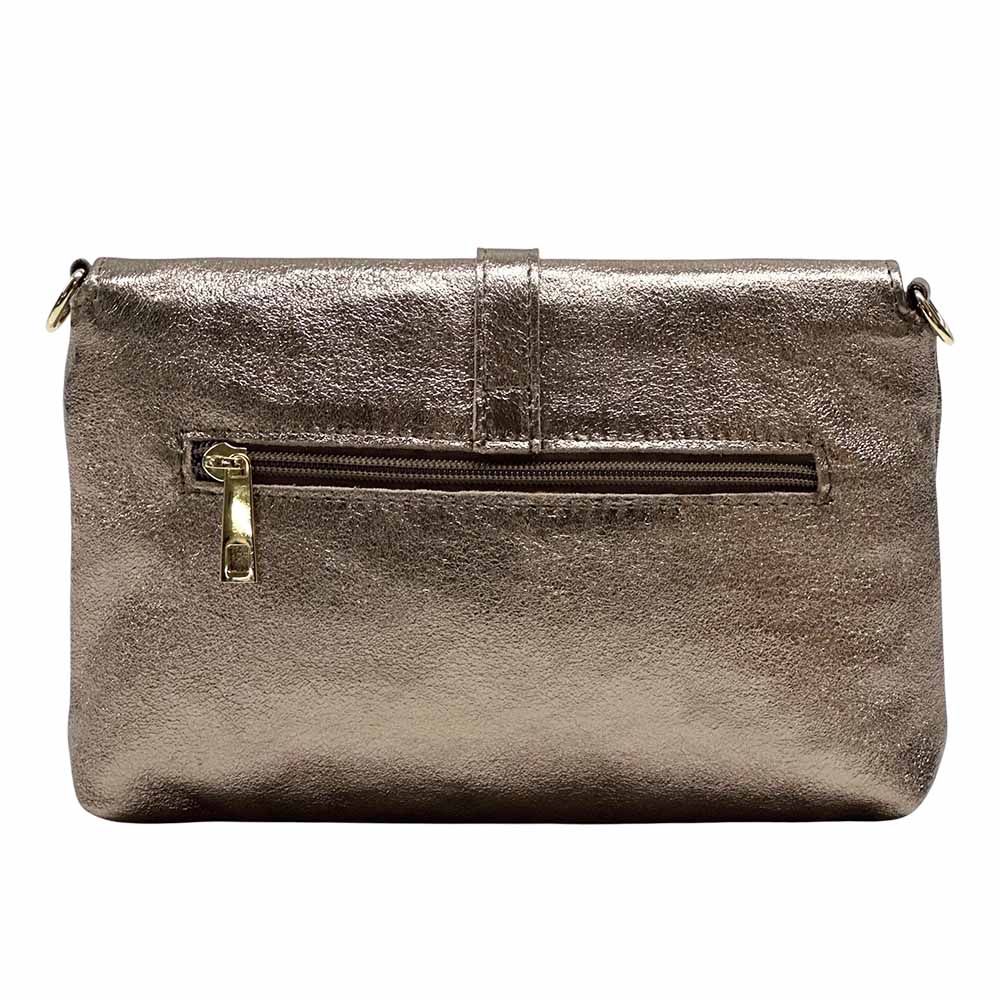 Giorgia leather clutch - 100% genuine Italian leather- made in Italy