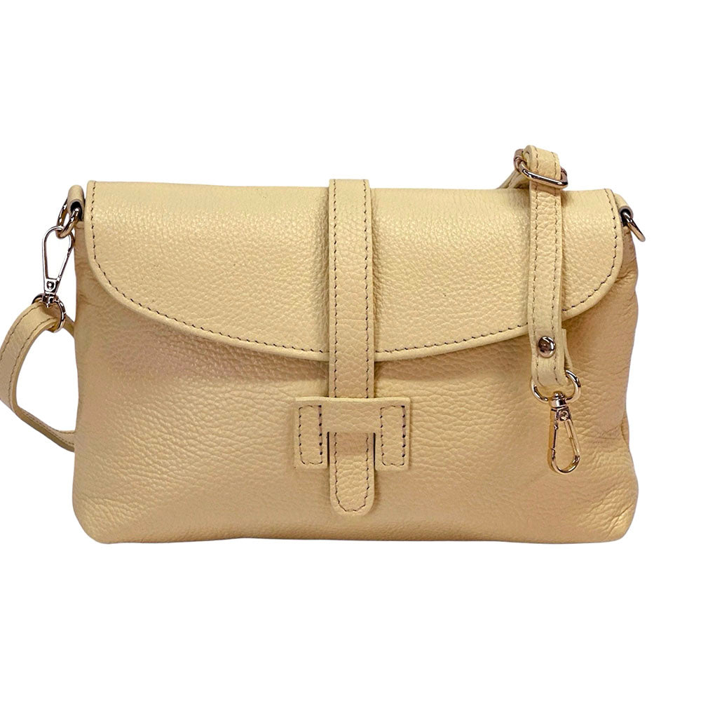 Giorgia leather clutch - 100% genuine Italian leather- made in Italy