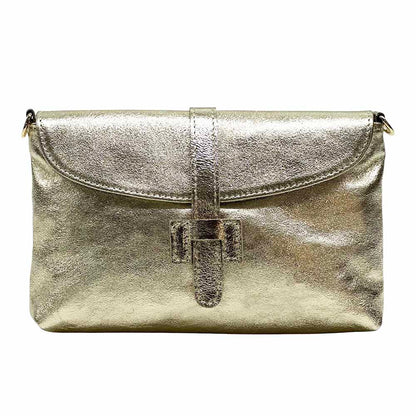 Giorgia leather clutch - 100% genuine Italian leather- made in Italy