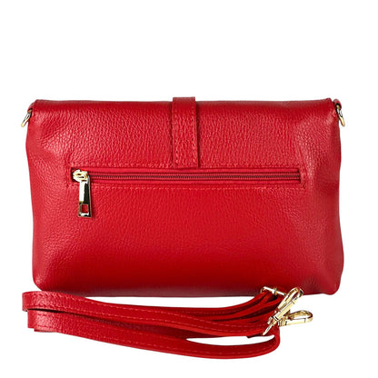Giorgia leather clutch - 100% genuine Italian leather- made in Italy