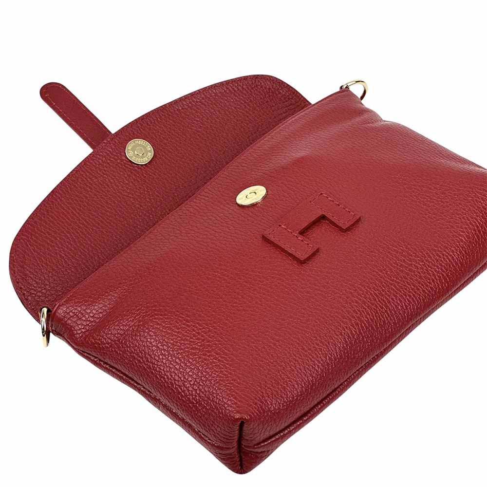Giorgia leather clutch - 100% genuine Italian leather- made in Italy