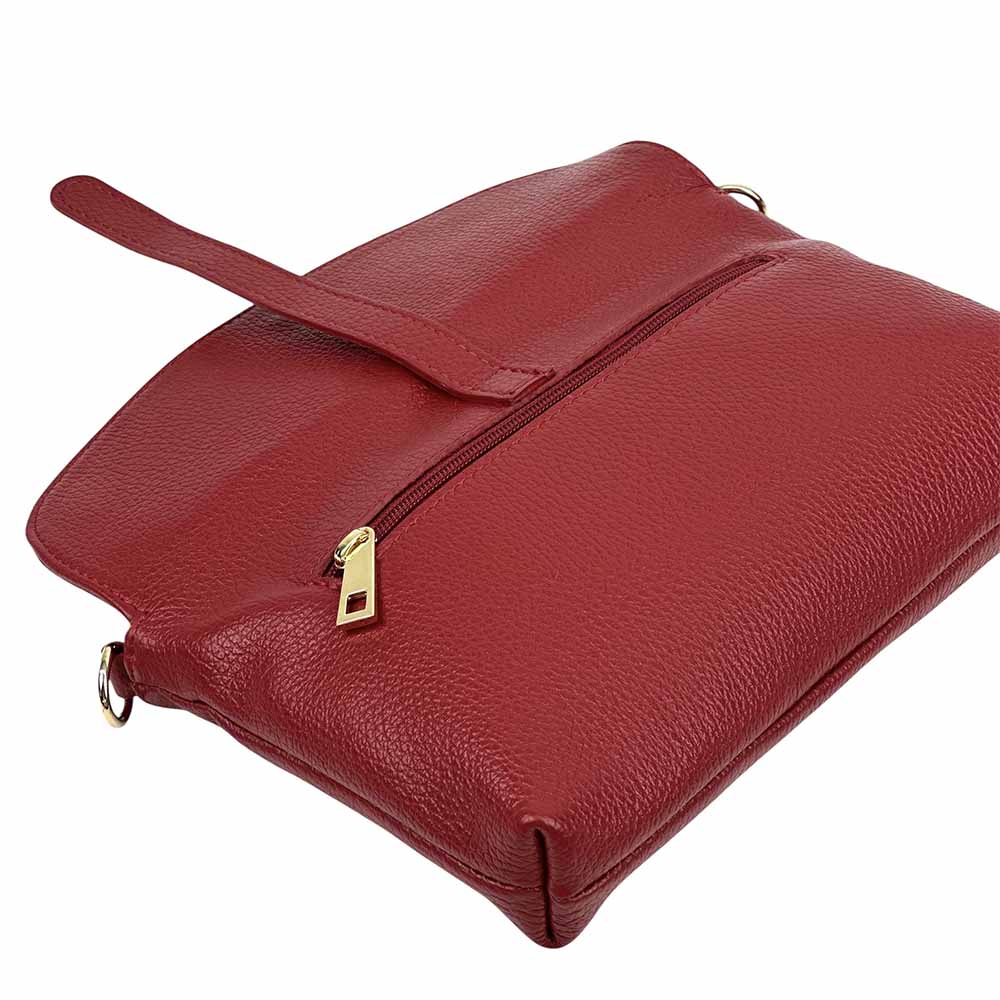 Giorgia leather clutch - 100% genuine Italian leather- made in Italy