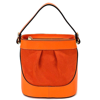 Marina Leather Bucket Bag - Made In Italy